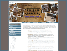 Tablet Screenshot of designincrete.com